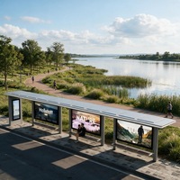 Abri de bus de style héritage, design victorien, arrêt de transport extérieur, personnalisation OEM, vente en gros