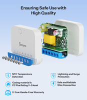 Interrupteur variateur Zigbee SONOFF MINI-ZBDIM MINI, compatibilité élargie des lampes, surveillance de la consommation en temps réel, gradation lisse et précise, prise en charge