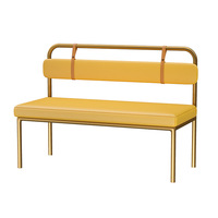 Ensemble de banquettes sur mesure en acier inoxydable, canapé et table à manger pour la décoration de restaurant