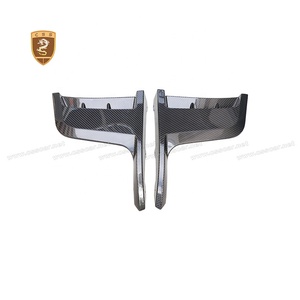 Pare-chocs avant en fibre de carbone sec Spoiler arrière Embouts d'échappement Couvre moteur Bodykit pour Porsche 718 <span class=keywords><strong>Cayman</strong></span> Upgrade to GT4RS Body Kit - Product Image 4
