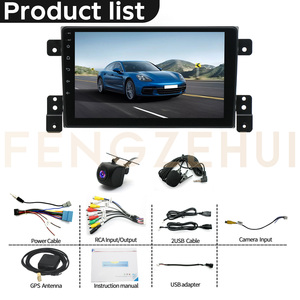 Autoradio Android 13 da 9 Pollici con WIFI per Suzuki <span class=keywords><strong>Grand</strong></span> <span class=keywords><strong>Vitara</strong></span> 2005-2015, Carplay/Android Auto, Mirror Link, Navigazione GPS - Product Image 6