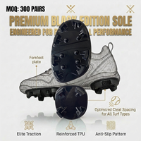 Semelle en TPU autocollante professionnelle en gros pour baskets, baseball, softball – Semelle à crampons adhésive