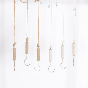 Extended hanging S-<b>hook</b>, special <b>display</b> <b>hook</b> for clothing stores, solid wood accessory, S-shaped <b>hook</b>. - Product Image 4