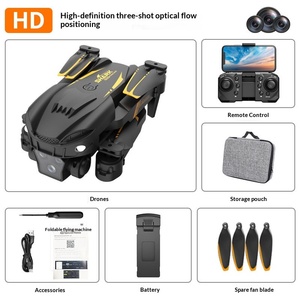 Drone S6 avec moteur brushless, ESC HD, quadricoptère pour photographie aérienne, pliable, avec flux optique, télécommande, pour enfants - Product Image 6
