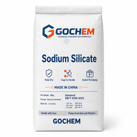 Poudre de silicate de sodium solide à taille de particules uniforme, module 2.0 à 3.4, blanche, 120 mesh, à flux libre