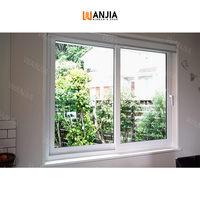 Fenêtre coulissante en verre à rampe haute étanche écologique fenêtre en PVC blanc fenêtres coulissantes en PVC à double vitrage