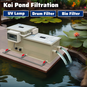 Koepel <span class=keywords><strong>Aquarium</strong></span> Waterbehandeling Trommel Filter Bio Filter Koi Vijver Filter Met UV-Lamp - Product Image 3