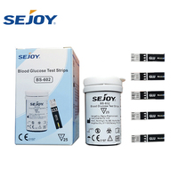 Sejoy CE 510k glucómetro código libre glucómetro máquina para diabéticos y tiras