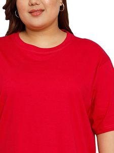 Modern <b>Baggy</b> For <b>Women</b> Half Sleeve Loose Fit Cotton Top Premium Casual - Product Image 1