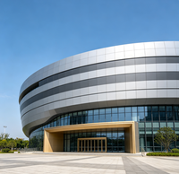 Panneau composite en aluminium Aludream 4 mm, revêtement nano PVDF, panneau de bardage en aluminium pour façade de bâtiment de grande hauteur