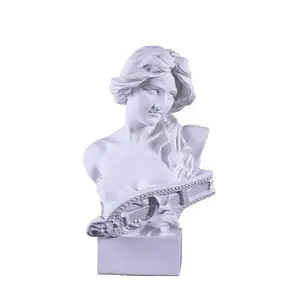Hete Verkoop Hars Europese Vrouwelijke Beelden Qinnu Sculptuur Griekse Godin Van Muzieksculptuur Voor Vakantiegeschenken