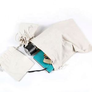 Sac à dos en toile de coton de qualité supérieure avec cordon de serrage et logo personnalisé, fermeture éclair pour la publicité promotionnelle, cadeau éducatif, emballage - Product Image 4