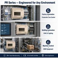 Controlador Lógico Programable, Relé Inteligente, 12 Entradas, 6 Salidas de Relé, 10A DC 12-24V, RS485, LCD, para Control de Automatización Industrial