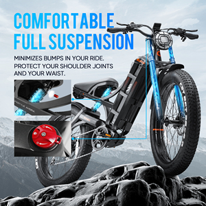 Bicicleta Eléctrica Eahora de Doble Motor, 48V, Neumáticos Anchos, 60Ah, 250W, Potencia Personalizada, 100Nm de Torque, Romeo, Stock en EE. UU., Canadá y la UE, Envío Gratuito, Romeo Pro - Product Image 3