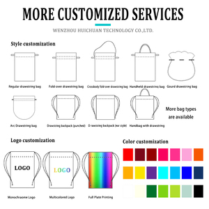 맞춤형 로고 주문 제작 드로스트링 스포츠 짐색, 패션 스타일 재사용 가능한 복주머니 백팩 - Product Image 3