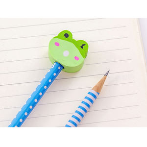 3 adet/paket karikatür hayvan kafası okul öğrencileri için toksik olmayan ahşap kalemler çizim için ödül HB yazma - Product Image 6