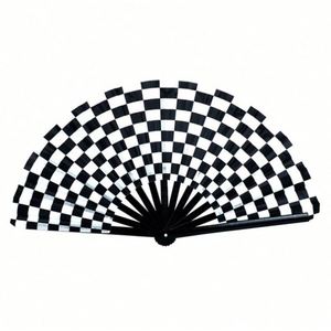 Éventail pliant en bambou de 33 cm, artisanat peint, éventail à main d'art populaire pour festivals, cadeau promotionnel d'entreprise - Product Image 3