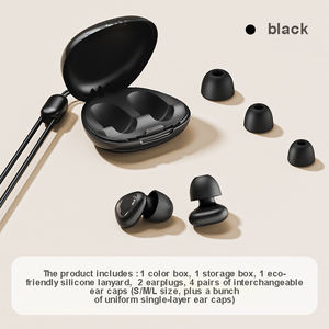 <span class=keywords><strong>32dB</strong></span> شعار مخصص عازلة للصوت حماية السمع سيليكون سدادات أذن قابلة لإعادة الاستخدام طائرة سدادات صوتية للنوم للحفلات الموسيقية - Product Image 3