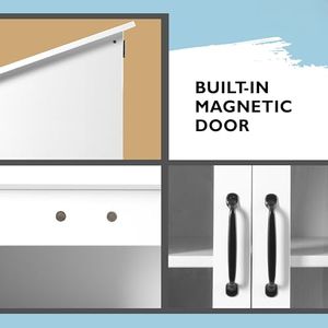 Petite bibliothèque extérieure - 22x14x19 pouces, kit de bibliothèque blanc, échange de livres résistant aux intempéries - Product Image 4