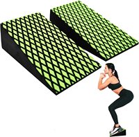 Blocs de cale de squat rampe de squat professionnelle antidérapante pour les squats surélevés au talon plate-forme de levage de mollet pour l'entraîneur de planche oblique