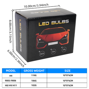 Prix d'usine Phares LED Ampoules 12V H11 9005 9006 <span class=keywords><strong>H4</strong></span> K10 Tube en cuivre unique Blanc Modèle universel Meilleure vente Dernier modèle - Product Image 6