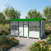 Petite maison préfabriquée portable Café mobile à faible coût construit avec un panneau sandwich durable pour une utilisation dans le carport