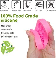 3pcs Moules en silicone baroque pour bonbons et gâteaux au chocolat pour décorations de mariage et d'anniversaire