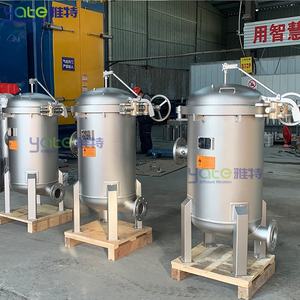 Industrial 5 micron alimentos higiene grau palma óleo filtragem máquina de aço inoxidável 304 multi único saco filtro habitação - Product Image 4