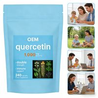 Capsules de suppléments alimentaires personnalisées à marque privée OEM, à base de quercétine, antioxydante et stimulant immunitaire, pour adultes