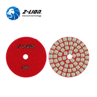 Disque de polissage ZL-123J-2 de 4 pouces pour quartzite, marbre, granit, rapide, efficace, pour polisseuse de sol, meuleuse d'angle