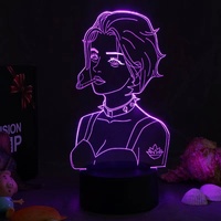 Lampe 3d Anime à capteur tactile, veilleuse