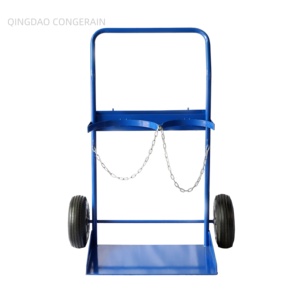Özelleştirilebilir endüstriyel oksijen tüpü cart-çelik gaz silindiri arabası el arabası 200kg yük kapasitesi Platform yapısı OEM - Product Image 4