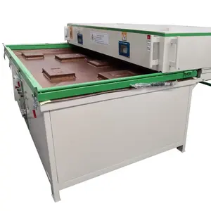 2024 Best Price Wood Veneer MDF Door Vacuum Membrane Press PVC Film Thermal Vacuum Laminating Machine for Door Making