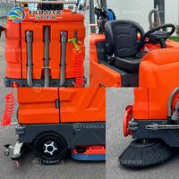 Balayeuse de voirie électrique sans fil pour le nettoyage des jardins, des routes et des sols – Machine de balayage et de lavage de voirie
