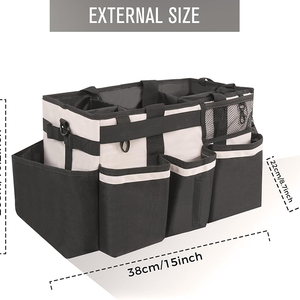 Bolsa organizadora de limpieza de carrito de limpieza usable de muestra gratis, bolsa de mano para ama de llaves, bolsa de herramientas de lavado de coches - Product Image 2