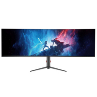 Prix 49 pouces 5K Super large moniteur d'ordinateur incurvé 5120x1440 144Hz moniteur de panneau LCD pour jeux ordinateur bureau bureau