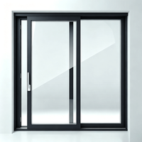 Fenêtre coulissante en PVC au design moderne, économique, pratique, verre Low-E insonorisé, hôtels, horizontal, garantie 3 ans