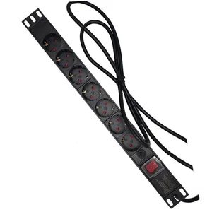 PDU intelligente mesurée PDU 1U 1.5U IEC C13 C19 moniteur intelligent LED PDU IP pour centre informatique IDC