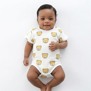 Pijamas enterizos para niños al por mayor, peleles para recién nacidos, ropa de bebé, peleles para bebés y niños pequeños, de bambú y algodón, compra en línea - Product Image 1