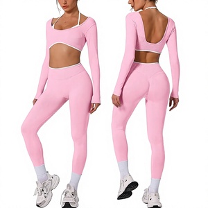 Conjunto Deportivo para Mujer: Leggings Elegantes y Bra Deportivo Racerback para Gimnasio, Yoga y Ejercicio - Product Image 1
