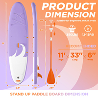 Planche à pagaie gonflable douce et conviviale pour adultes et famille, planche de surf sur l'eau avec sac à dos de voyage
