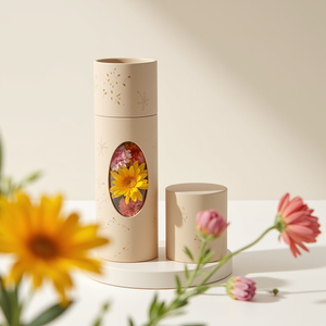 Tubes de fleurs recyclables spéciaux avec conception de fenêtre Tubes cylindriques en papier kraft écologiques pour l'estampage d'emballage logistique - Product Image 3