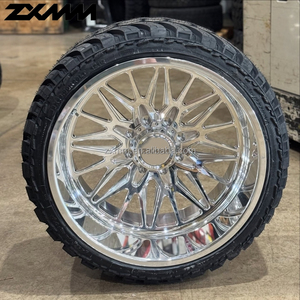 Jantes forgées ZXMM 6 trous pour <span class=keywords><strong>Chevrolet</strong></span> 22x12 22x14 24x12 24x14 Deep Dish 8x170 8x180 8x6.5 6x5.5 Jantes de camion polies - Product Image 3