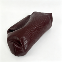 Sac à main vintage en cuir artificiel à motif tissé, sac bordeaux, robes de soirée pour femmes, sac à main grande capacité pour femmes
