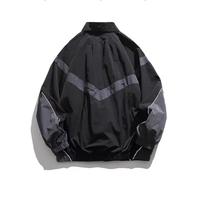 Vestes bomber streetwear pour hommes, logo brodé, coupe ample, fermeture éclair, légères, respirantes, style décontracté, sport, baseball.