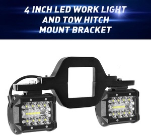 4 inch 60W làm việc ánh sáng tại chỗ lũ offroad xe đèn thanh phổ Trailer Tow Hitch núi Bracket cho Pickup Truck van mới - Product Image 2