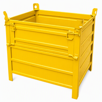 Cage de stockage pliable en acier, conteneur empilable en treillis métallique pour la logistique d'entrepôt, le stockage de pièces, le recyclage - Fabricant et fournisseur