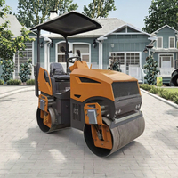 Compacteur routier diesel d'occasion léger à double tambour pour engins de construction