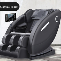 Fauteuil inclinable zéro gravité de luxe haut de gamme pliable en ABS + cuir PU, fauteuil de massage Shiatsu à 4 rouleaux, massage du corps entier, télécommande