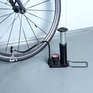 Mini <span class=keywords><strong>pompe</strong></span> à Air zoomosport pour vélo en alliage d'aluminium, Portable, pour sol avec manomètre, jauge de pression - Product Image 5